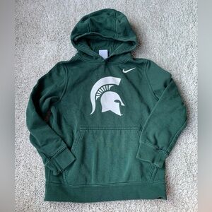 🎆🎇3for$9 Kids Nike Michigan State hoodie- Go Green Go White!- size S